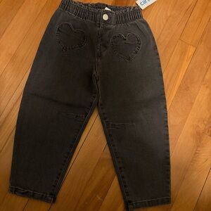 Carter's Charcoal Heart Pocket Jeans